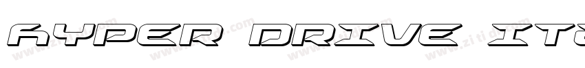 HYPER DRIVE Italic R字体转换